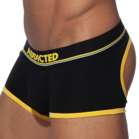 Addicted Basic Colors Bottomless Boxer - Black