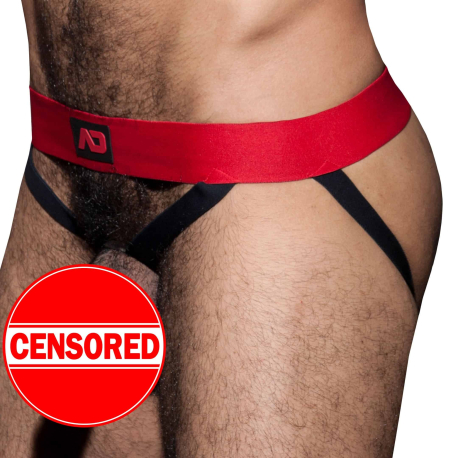 AD Fetish Cockring Double Jock - Red
