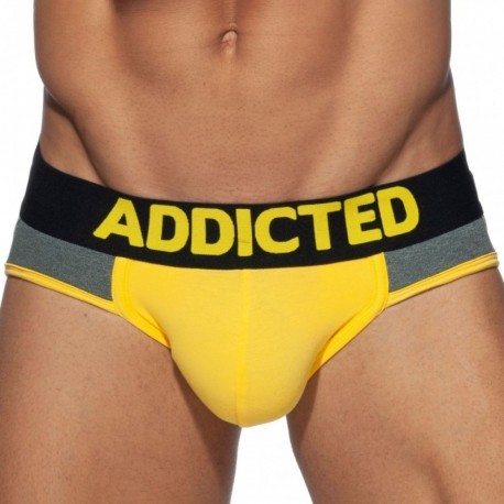 Addicted Spacer Jock - Yellow - Grey