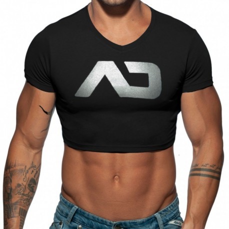 Addicted T-Shirt Crop AD Noir