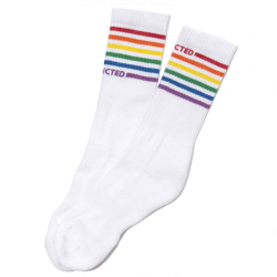 Chaussettes Rainbow Blanches Addicted