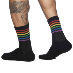 Chaussettes Rainbow Noires Addicted