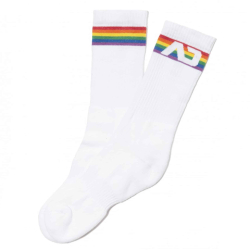 Chaussettes AD Rainbow Blanches Addicted