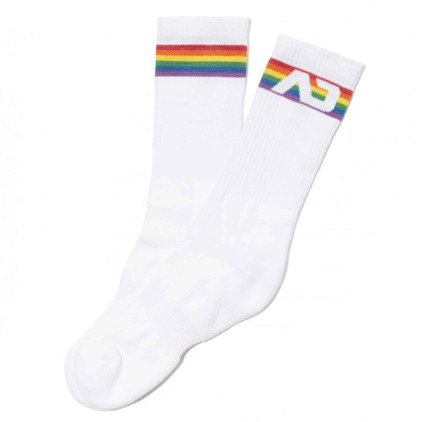 Chaussettes AD Rainbow Blanches Addicted