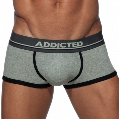 Addicted Basic Colors Cotton Trunks - Grey