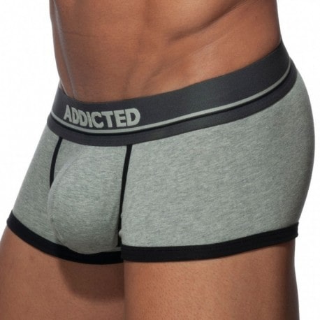 Addicted Basic Colors Cotton Trunks - Grey