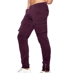 ES Collection Cargo Pants - Red Garnet