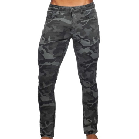 Addicted Jeans Camouflage Gris