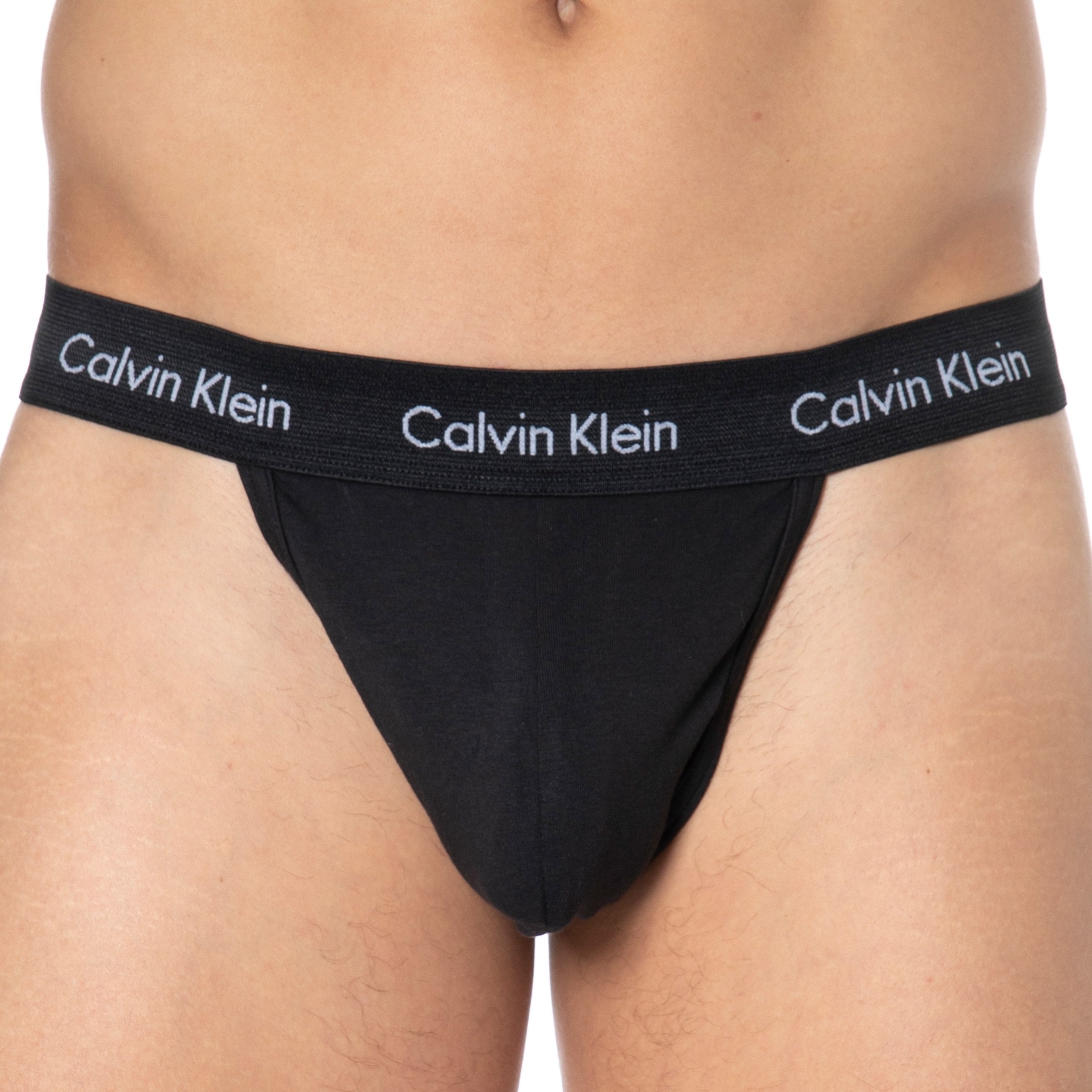 Calvin Klein 2-Pack Cotton Stretch Thongs - Black | INDERWEAR