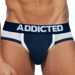 Addicted 3-Pack Combi Mesh Briefs - Black - Red - Navy