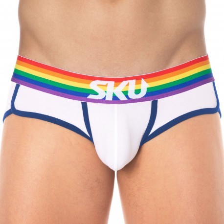 SKU Rainbow Briefs - White