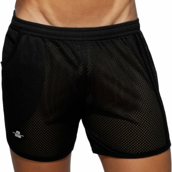 Short Long Rocky Pocket Mesh Noir AD Fetish