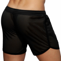 Short Long Rocky Pocket Mesh Noir AD Fetish