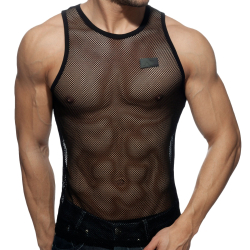 Débardeur C-Through Mesh Noir Addicted