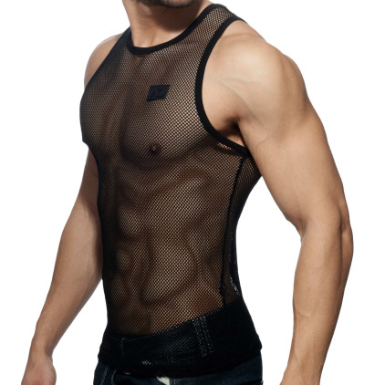 Débardeur C-Through Mesh Noir Addicted