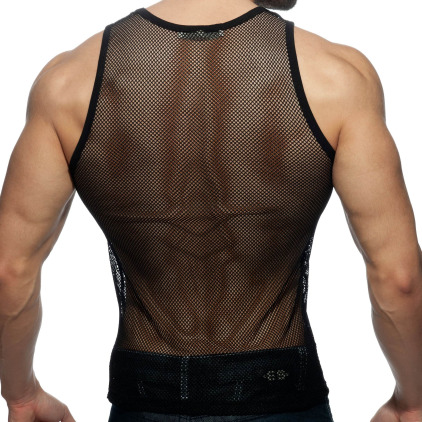 Débardeur C-Through Mesh Noir Addicted