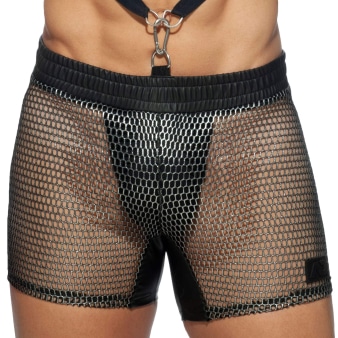 Short Sport C-Through Mesh Noir Addicted