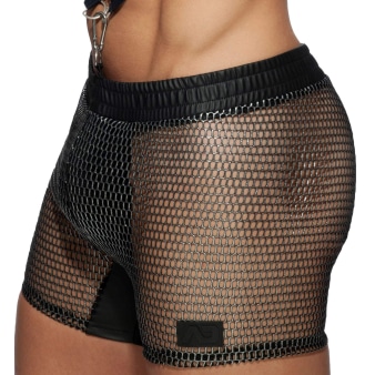 Short Sport C-Through Mesh Noir Addicted