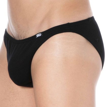 Lot de 3 Slips Mini Coton Noirs SKU