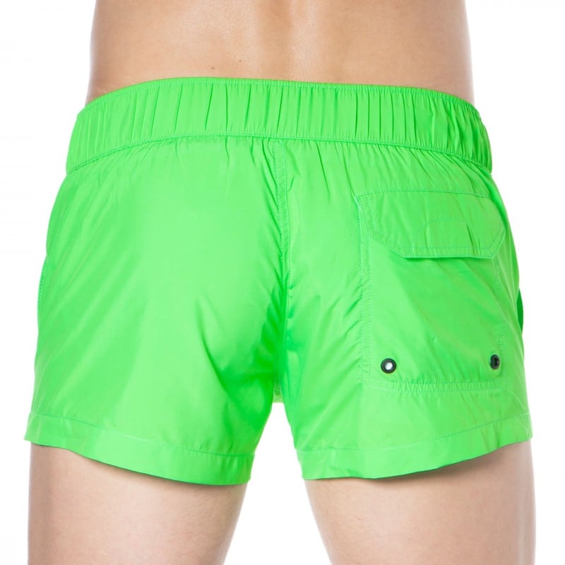 Bikkembergs Short Tape Swim Shorts - Neon Green
