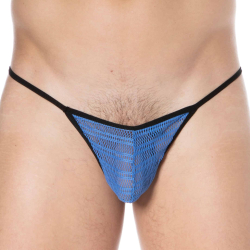 String Sexy Mesh Bleu Doreanse