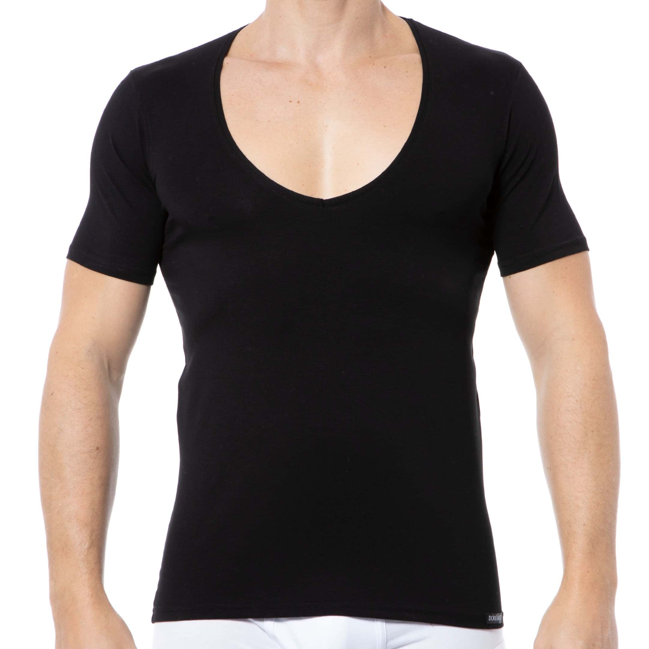 Doreanse Essential V-Neck T-Shirt - Black | INDERWEAR