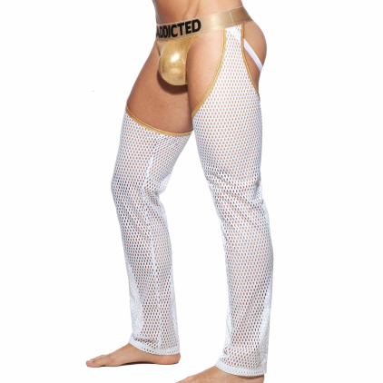 Addicted Pantalon Jock Blanc - Or