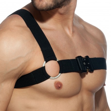 Addicted Gladiator Clipped Harness - Black