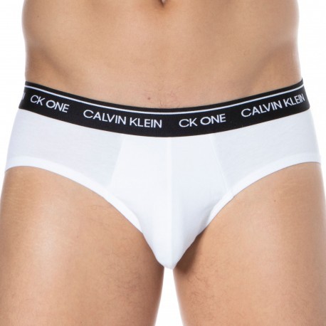 Calvin Klein Lot de 2 Slips Ck One Coton Blancs