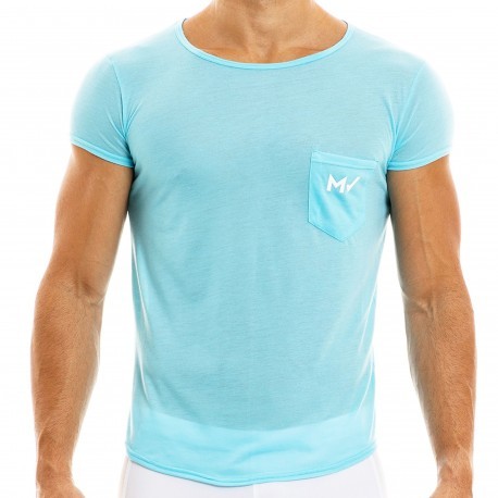 Modus Vivendi T-Shirt Peace Microfibre Bleu Turquoise
