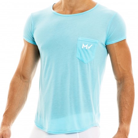 Modus Vivendi T-Shirt Peace Microfibre Bleu Turquoise