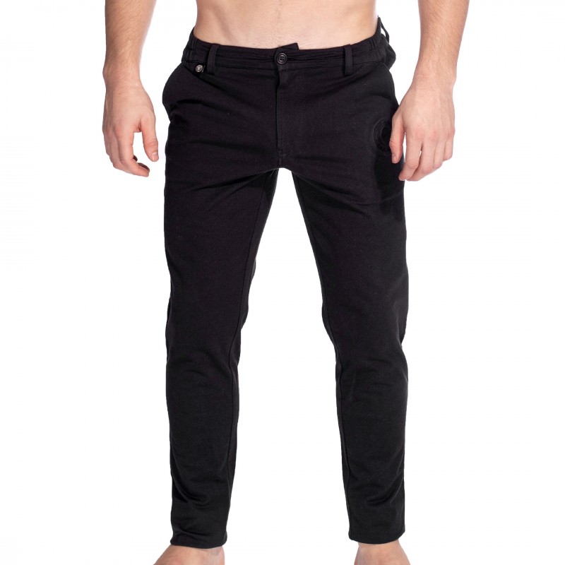 L'Homme invisible Basel Cotton Pants - Black