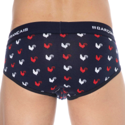 Slip Coq Gaulois Bleu Marine Garçon Français
