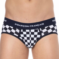 Slip Damier Coton  Garçon Français