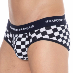 Slip Damier Coton  Garçon Français