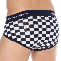 Slip Damier Coton  Garçon Français