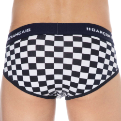 Slip Damier Coton  Garçon Français
