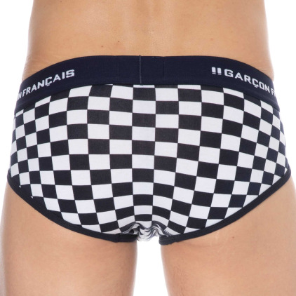 Slip Damier Coton  Garçon Français