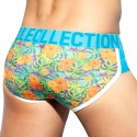 ES Collection Slip Double Side Flowers Vert