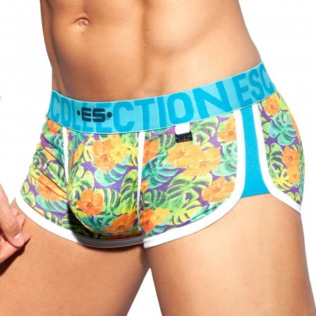 ES Collection Double Side Flowers Trunks - Green