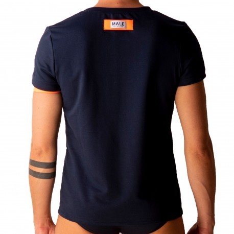 Male Identity T-Shirt Brassard Bleu Marine