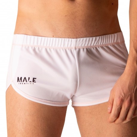 Male Identity Male Mesh Shorts - White