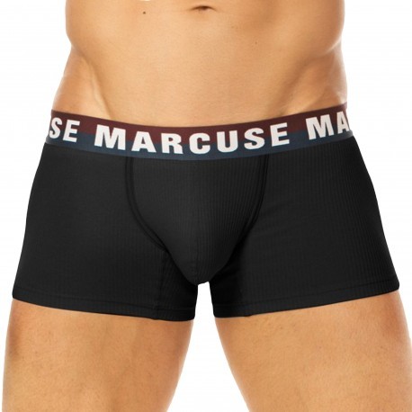 Marcuse Boxer Court Empire Coton Noir