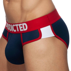 Lot de 3 Slips Second Skin Blanc - Marine - Bleu Roi Addicted