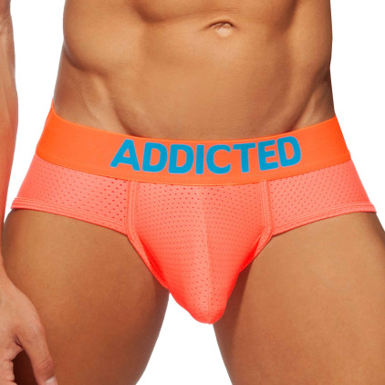 Slip Cockring Mesh Neon Orange Fluo Addicted