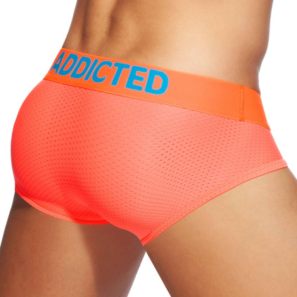Slip Cockring Mesh Neon Orange Fluo Addicted