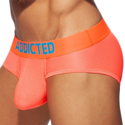 Slip Cockring Mesh Neon Orange Fluo Addicted