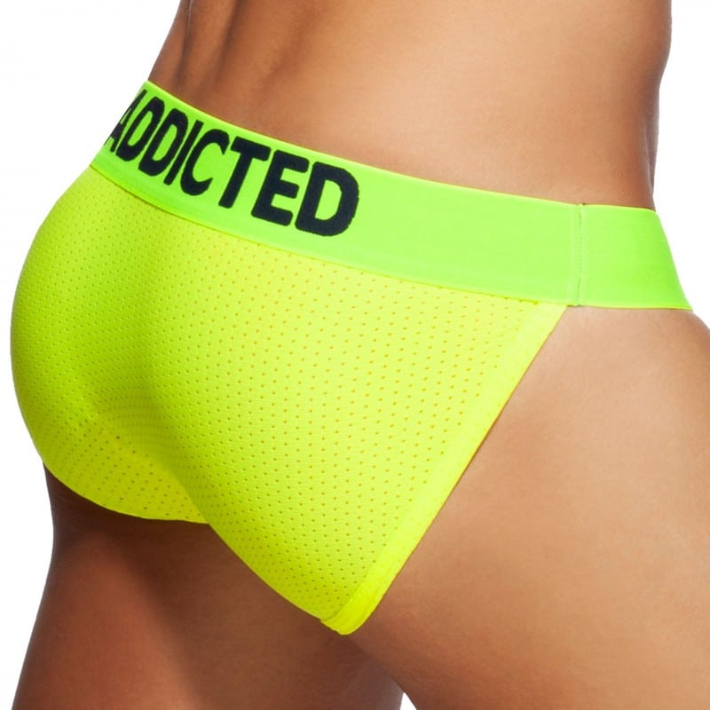 Addicted Boxers COCKRING MESH TRUNK AD923, yellow