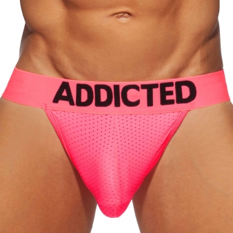 Slip Tanga Cockring Mesh Neon Rose Fluo Addicted
