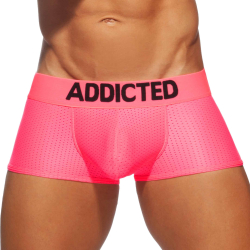Boxer Court Cockring Mesh Neon Rose Fluo Addicted